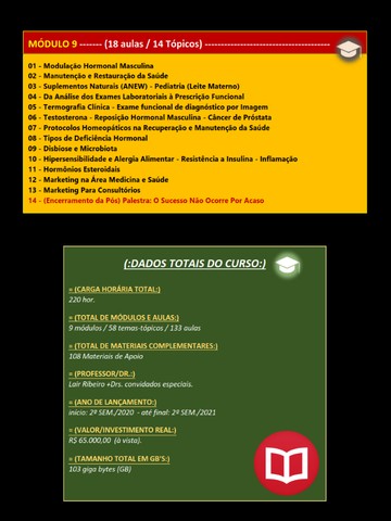 Dr Lair Ribeiro Pós-Graduação Curso Completo digital download - Foto 5