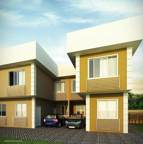 Casas duplex 2 suítes cond.fech. garagem centro C.Grande partir 225mil - Foto 19