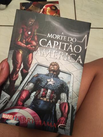 Livros A Morte do Capitão América e Guerra Civil - Foto 2