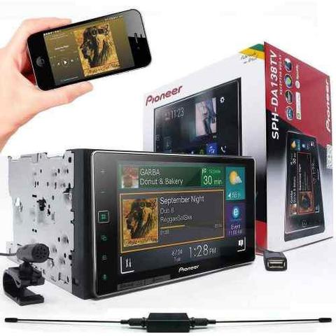 Multimidia Receiver Pioneer Sph-da138tv Tela 6.2 Capacitiva bluetooth tv digital usb