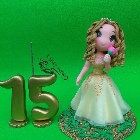 Velas 15 anos personalizados em biscuit - Foto 2