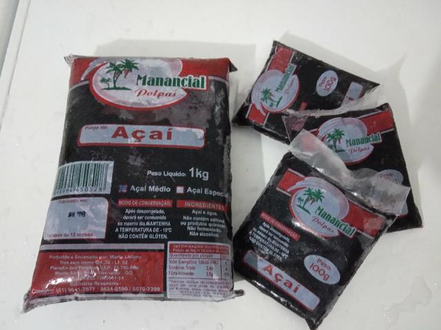Palpas de açaí marca: manancial