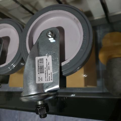 Rodizio PVC Cinza Parafuso Giratório Schioppa 5" GLE 512 BP - Foto 2