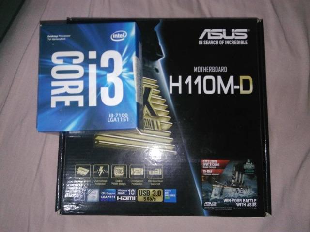I3 7100+mb h110M-D(DDR4)