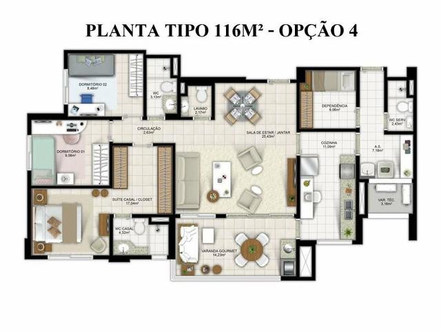 Apartamento 3/4 Greenville Taxas inclusas - Foto 17