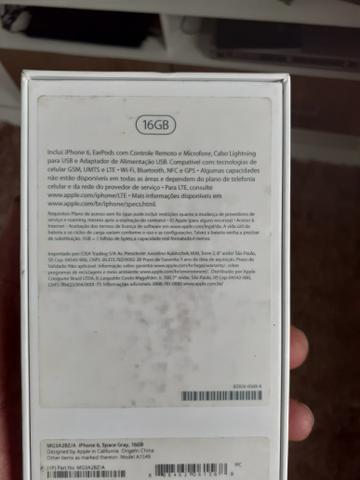 Caixa do iPhone 6 space gray 16 gb