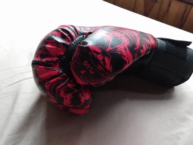 Kit Boxe Muay Thai Fheras Luva + Bandagem + Protetor Bucal + Bolsa Tops - Foto 5