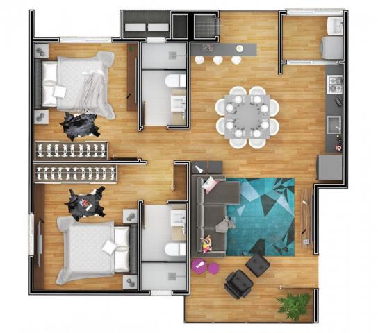 Apartamento à venda com 2 dormitórios em Costa e silva, Joinville cod:V52002 - Foto 7