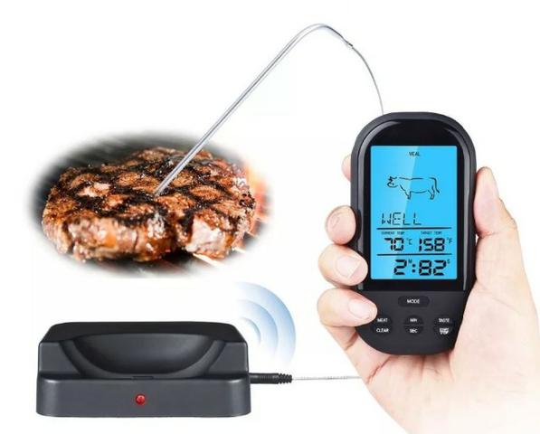 Termômetro digital De Churrasco Carne Sem Fio 2 Sondas Arduino Automação Robotica COD-AP82