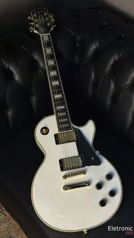Guitarra Elétrica Epiphone Inspired By Gibson Les Paul Custom De Mogno Alpine White