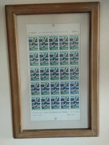 Colecionadores 25 Selos Milésimo Gol de Pelé 1969 - Foto 4