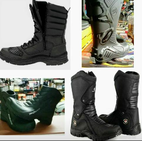 Bota para motociclista