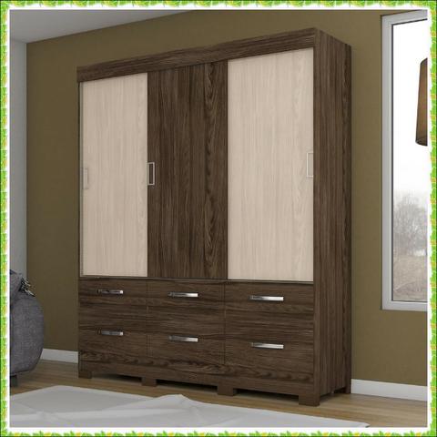 Shop Time Sexta Ofertas - Roupeiro 3 Portas - Blond 21