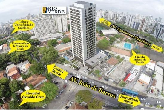 Mi. Apartamento com 2 quartos na João de Barros-Edf Rio Verde-Ótima localização!! - Foto 2