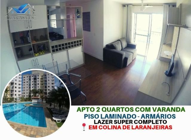 NE-Apartamento 2 Quartos - Colina de Laranjeiras - Elevador - Varanda - Lazer completo - Foto 3