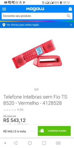 Telefone sem fio intelbras ts 8520 - Foto 4