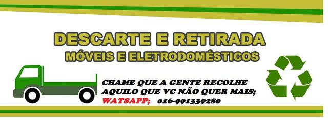 Coleta e recolhimento de moveis objetos e eletromesticos usados