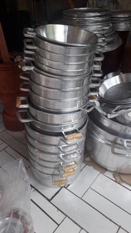 Panelas de alumínio batido grosso