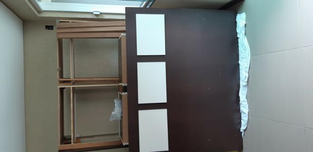 Cama casal (100% mdf) + colchao