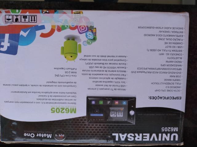 Central Multimidia M1 M-6205 (motor one) 2din, gps,tv Full Hd,android 6.0 - Foto 8