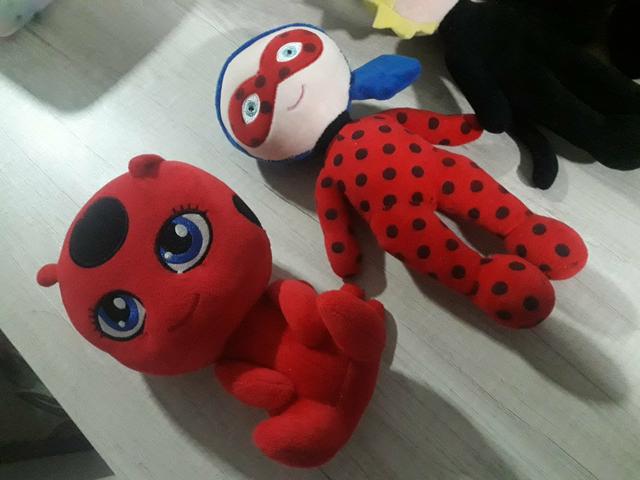 Bonecos pelúcia lady bug
