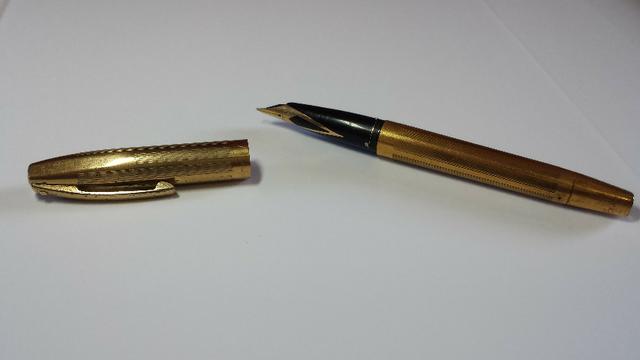 Caneta tinteiro Sheaffer Ouro 23k Anos 50/60 usa - Foto 3