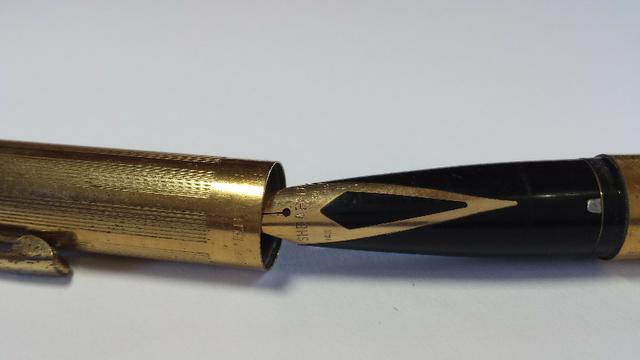 Caneta tinteiro Sheaffer Ouro 23k Anos 50/60 usa - Foto 2
