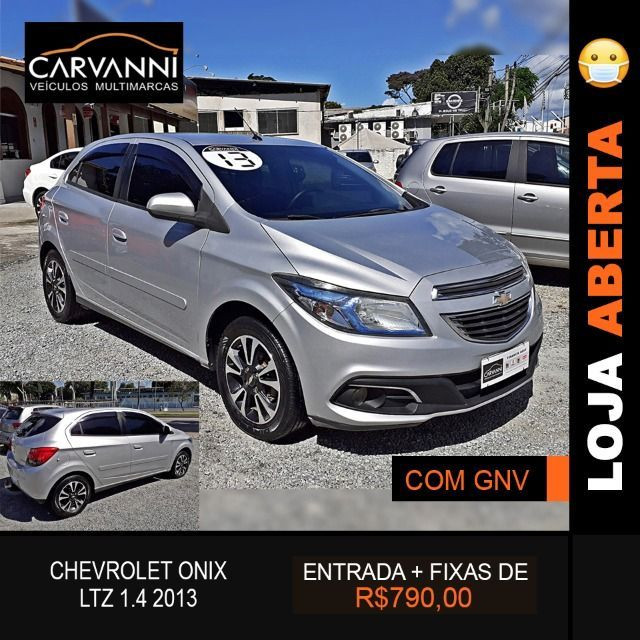Chevrolet Onix LTZ 1.4 2013 Completo com GNV