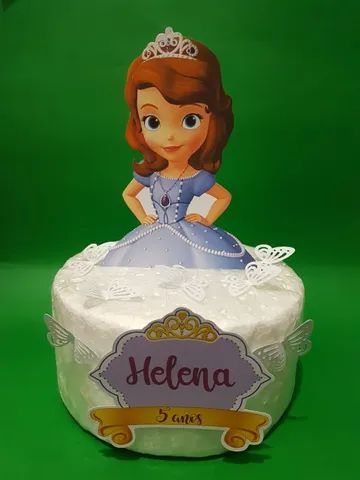 Topper de Bolo Tema PRINCESINHA SOFIA