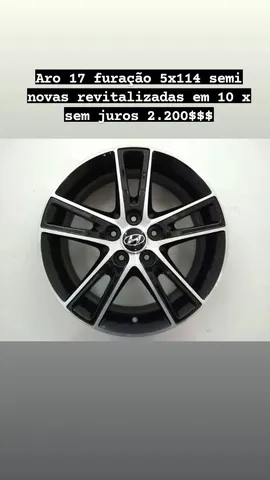 Rodas aro 17 semi novas revitalizadas em 10 x sem juros furacão 5x114