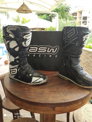 Bota Asw Core - Preta e Branca - Foto 2