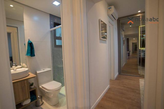 Apartamento com 2 dormitórios e varanda gourmet para alugar, 70 m² em condomínio completo - Foto 7