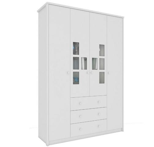 Frete Grátis* Roupeiro Guarda Roupas 4 Portas - Biel *NOVO - Foto 2
