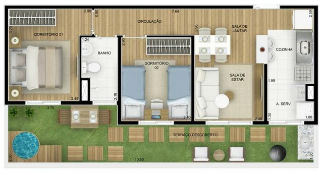 Apartamento 2 quartos pronto - Foto 6