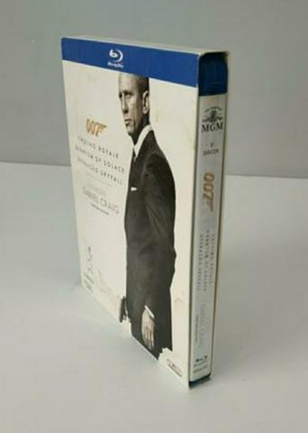 Box Blu-ray 3 filmes 007 Daniel Craig