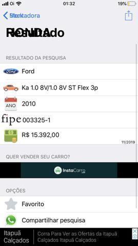 Ford Ka 2010 1.0 8v Zetec Rocam Flex - Troco por Moto - Foto 11