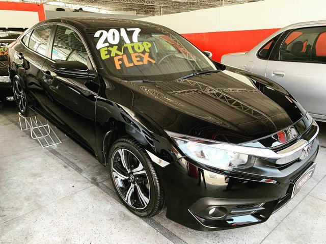 (Junior Veiculos)Honda Civic Ex Ano:2017 Completo Flex