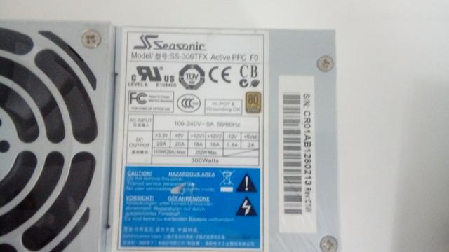 Fonte Slim Seasonic Ss-300 Tfx Pfc 80-plus 300w - Foto 2