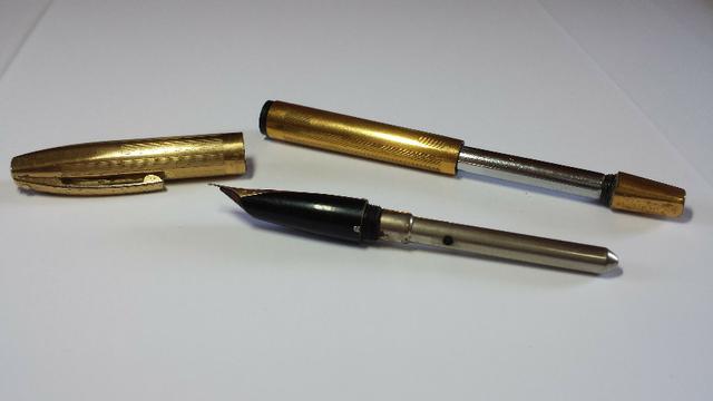 Caneta tinteiro Sheaffer Ouro 23k Anos 50/60 usa