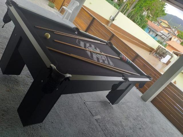 Mesa Charme Carlin | Mesa Preta | Tecido Preto | Figueirense | LJPK1099 - Foto 3