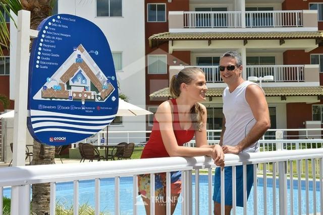 (ELI41043) Porto Beach, Apartamento no Porto das Dunas, 76m², 3 quartos, DCE, 2 Vagas