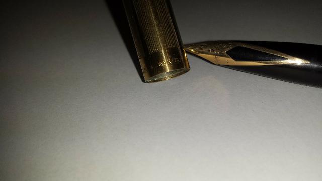 Caneta tinteiro Sheaffer Ouro 23k Anos 50/60 usa - Foto 5