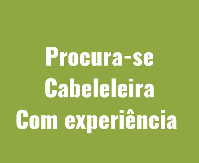 Procuro cabeleleira 