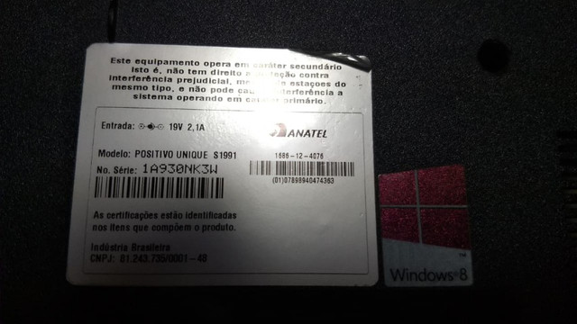 Base Inferior Notebook Positivo unique S1991 - 062 - Foto 3
