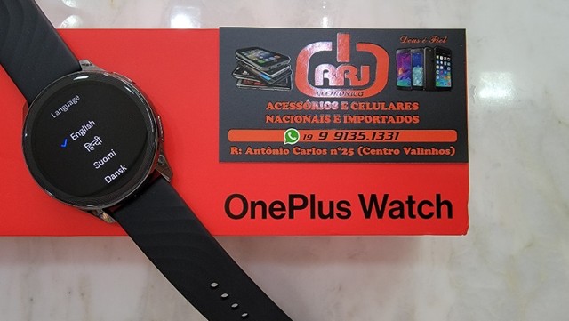 OnePlus Watch com Oximêtro e até 15 dias de Bateria Novo na Caixa