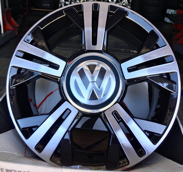 Rodas Vw Up Tsi Aro Novas Preta Diamantada Parcelo Em At X Boleto E Cheque Carros Vans