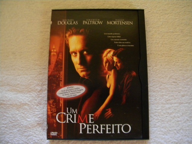 Dvd Um Crime Perfeito Michael Douglas Original.