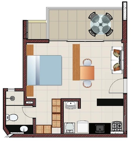 Apartamento com 1 suíte, 1 vaga, à venda, 41 m² por R$ 477.769 - Praia de Iracema - Fortal - Foto 8