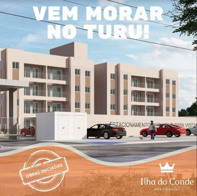 Apartamento para venda com 57 metros quadrados com 2 quartos em Turu - São Luís - MA