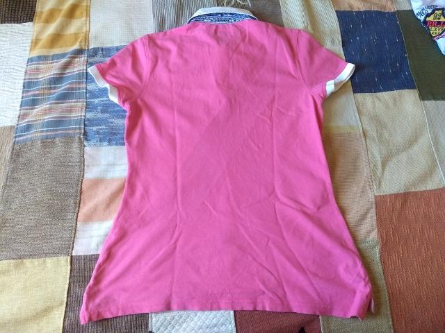 Camisa polo tommy hilfiger rosa - Foto 3
